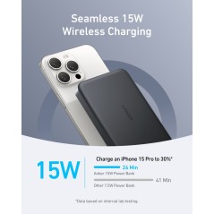 Anker MagGo Trådløs power bank 10000mAh Sort
